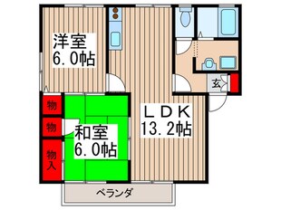 シャルマンハイツの物件間取画像